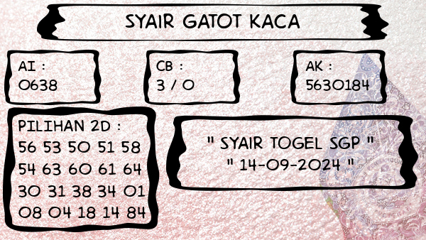 Syair Gatot Kaca - Syair Togel SGP