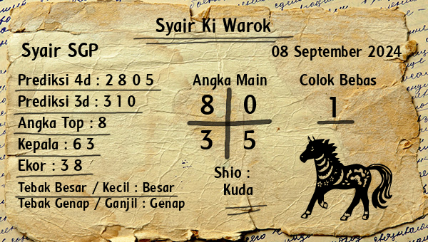 Syair Ki Warok - Syair SGP