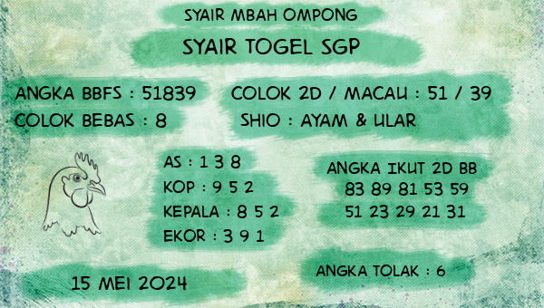 Syair Mbah Ompong - Syair Togel SGP