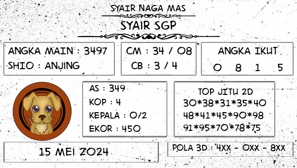 SYAIR NAGA MAS - Syair SGP