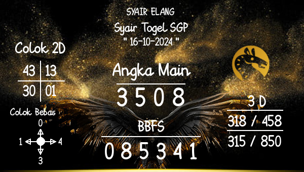 SYAIR ELANG - Syair Togel SGP