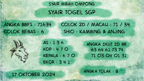 Syair Mbah Ompong - Syair Togel SGP