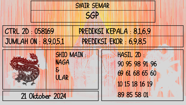 SYAIR SEMAR - SGP