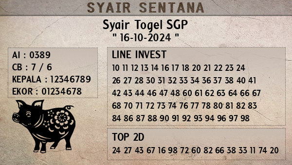  - Syair Togel SGP