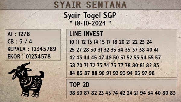  - Syair Togel SGP