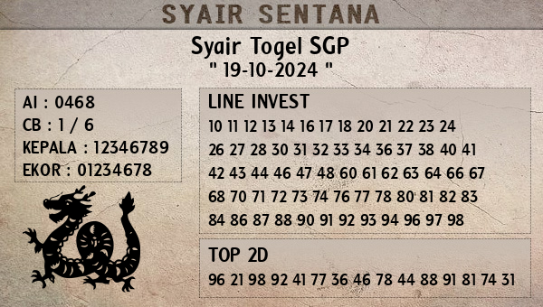  - Syair Togel SGP