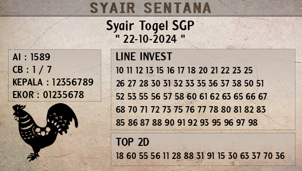  - Syair Togel SGP